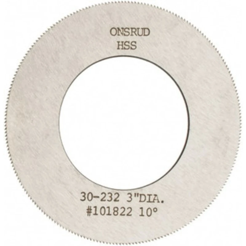 LMT Onsrud LP 3 x 0.032 224 Tooth High Speed Steel Slitting & Slotting Saw 1-5/8 Arbor Hole Diam, Arbor Connection 30...